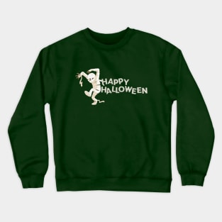 Mummy Scary and Spooky Happy Halloween Funny Graphic Crewneck Sweatshirt